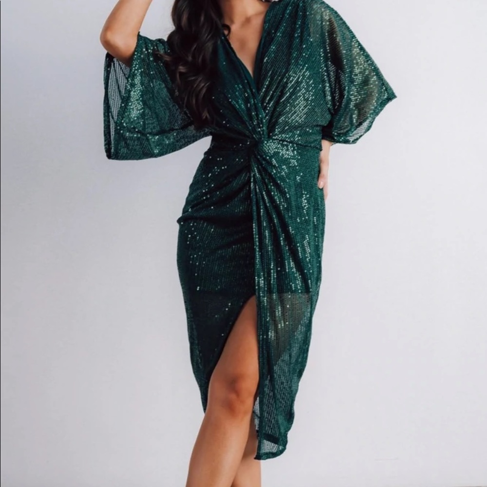 Uriah Sequin Midi Dress